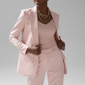 nwt white house black market relaxed blazigan blazer rose 10 4